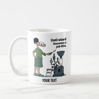 Serietecknad kvinna ingenjör kaffemugg