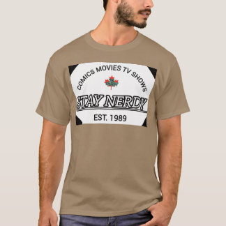 Serieteckningar FilmerV Shower Håll dig nördigt Es T Shirt