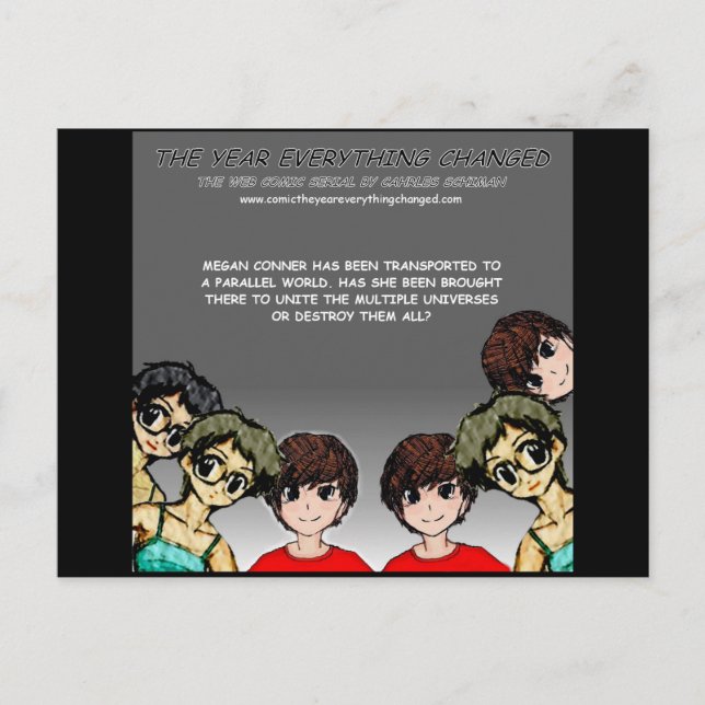 Serietidning: Det år allt förändrades Vykort (Framsida)