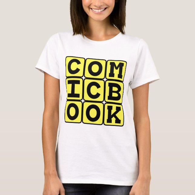 Serietidning, grafisk roman t shirt (Framsida)