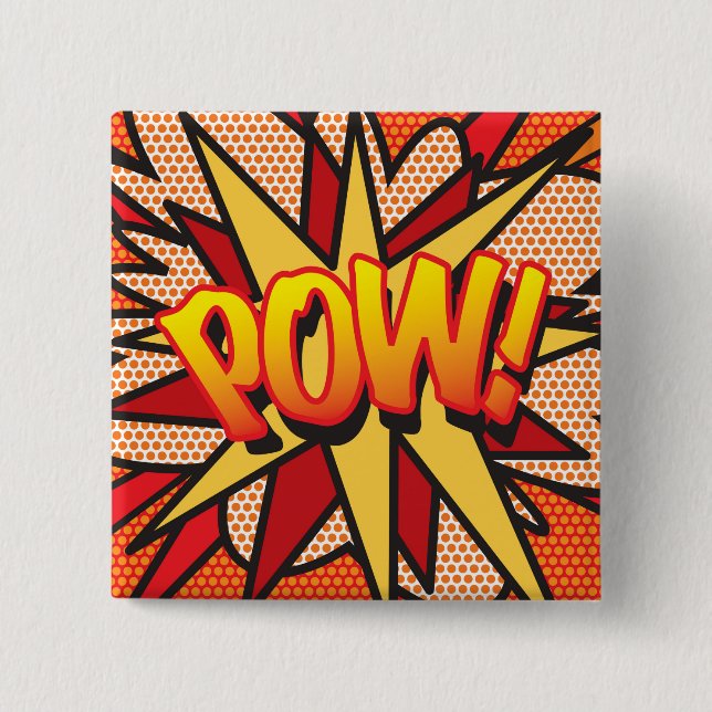 Serietidnings Pop Art BAM! Knapp (Framsida)