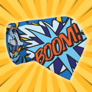 Serietidnings Pop Art BOOM Superhjälte Slips