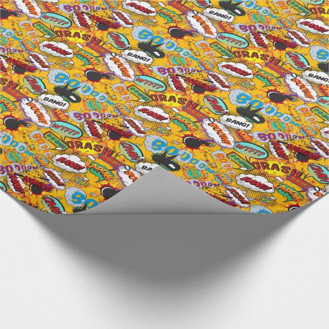 Serietidnings Pop Art Explosioner Presentpapper (Hörn)