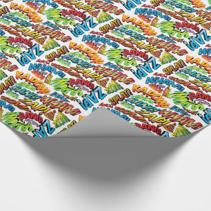 Serietidnings Pop Art Ljud Presentpapper