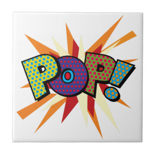 Serietidnings Pop Art POP! Kakelplatta