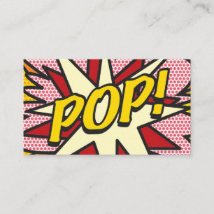 Serietidnings Pop Art POP! Visitkort