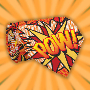 Serietidnings Pop Art POW Superhjälte Slips