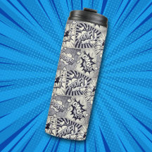 Serietidnings Pop Art Termisk Tumbler