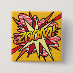 Serietidnings Pop Art ZOOM! Knapp