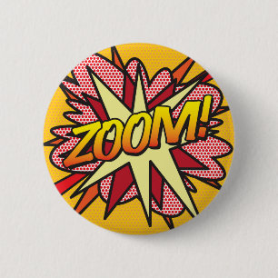 Serietidnings Pop Art ZOOM! Knapp