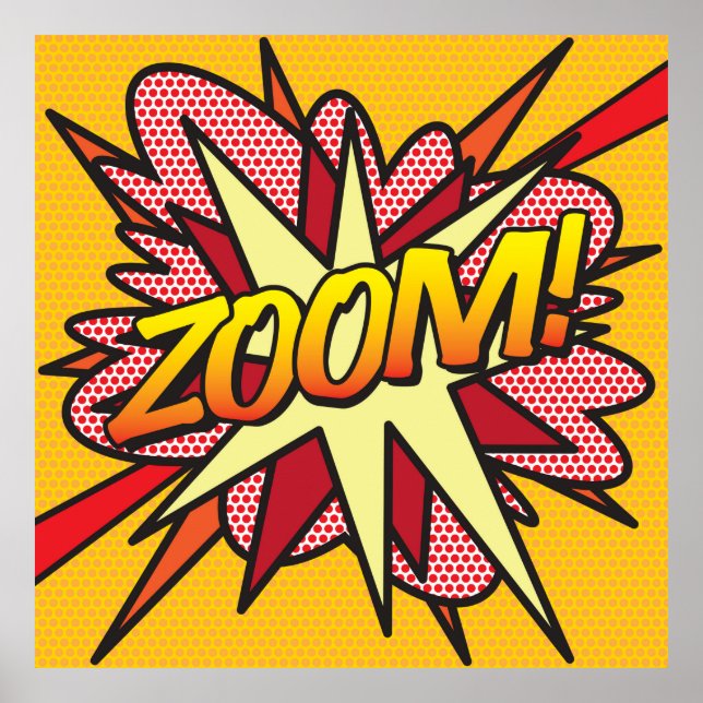 Serietidnings Pop Art ZOOM Poster (Framsidan)