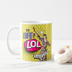 Serietidnings Popkonst Retro Dam Rolig Kaffemugg