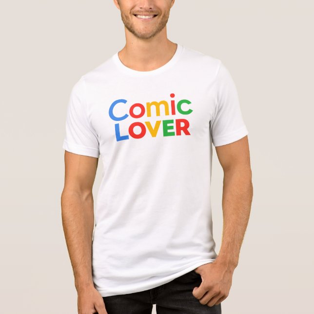 Serietidningsälskar-design T Shirt (Framsida)