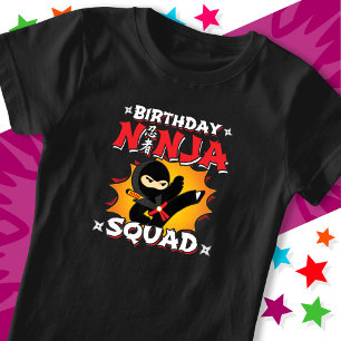 Serietidningsfest Födelsedagsninja-squad T Shirt
