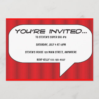 Serietidningsinbjudan Inbjudningar