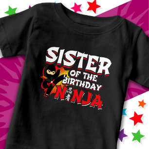 Serietidningsstilsfest Syster till Födelsedagsninj T Shirt