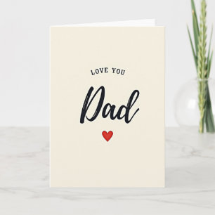 Serif Love Dad Fars Dagen-kort Kort