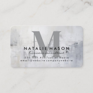 Serif Monogram Struktur Wall Background Visitkort