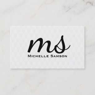 Serif Monogram Visitkort