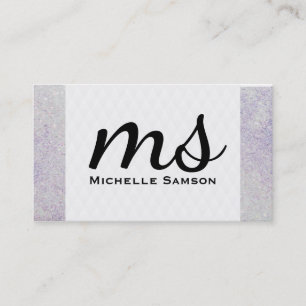 Serif Monogram Visitkort