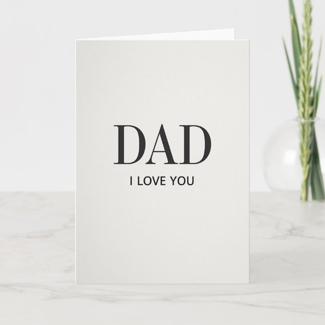Serif Pappa jag älskar dig-kort Kort (Framsida)