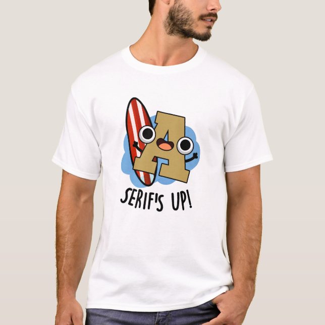 Serif Up-fonttyp Pun T Shirt (Framsida)