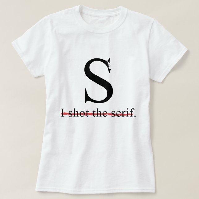 Seriff Tee (Design framsida)