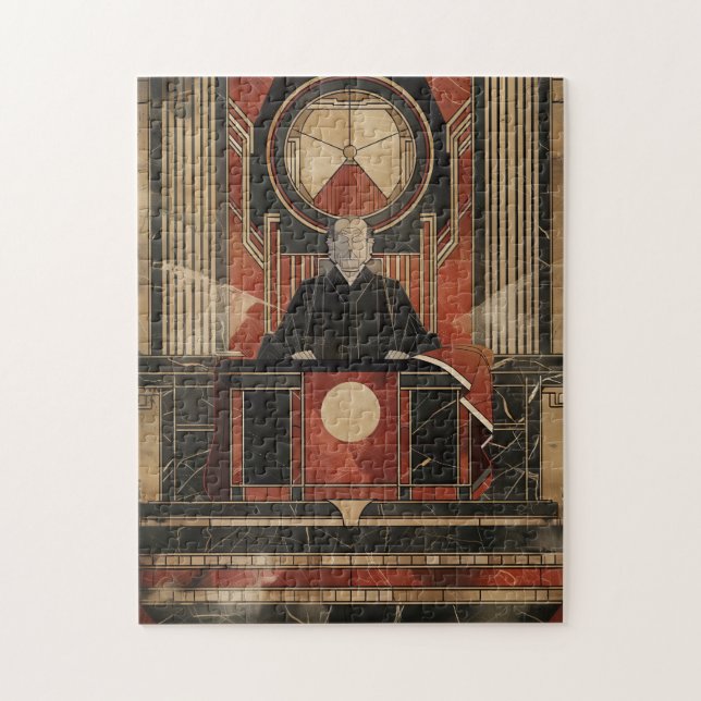 Seriös domare pussel (Vertikal)