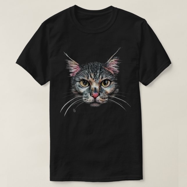 Seriös katt T-Shirt (Design framsida)