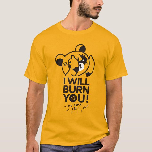 Seriös kuma T-Shirt (Framsida)
