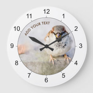 Seriös Sparrow Stor Klocka