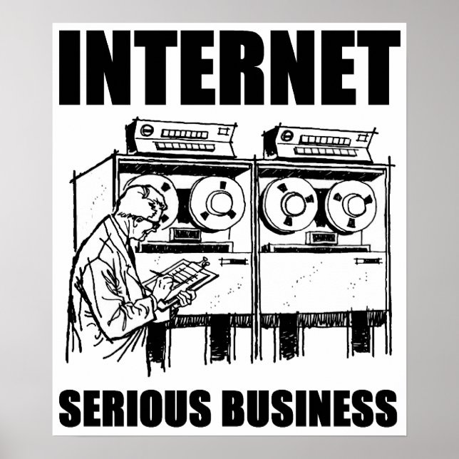 Seriösa Internetföretag Poster (Framsidan)