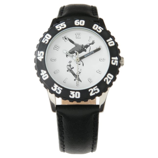 Seriöst Luft - Skateboarder Armbandsur (Framsida)