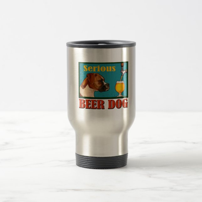 Seriöst öl Retro Boxer Hund Craft Beer Älskare Resemugg (Center)