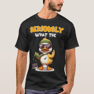 Seriöst What The Duck - Duck Lover Punskjorta T Shirt