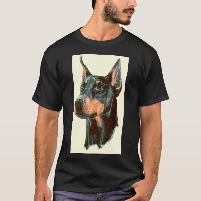 Serious Doberman 49 T Shirt (Framsida)