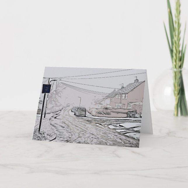 Serlby Lane, Harthill med Woodall. Kort (Framsida)