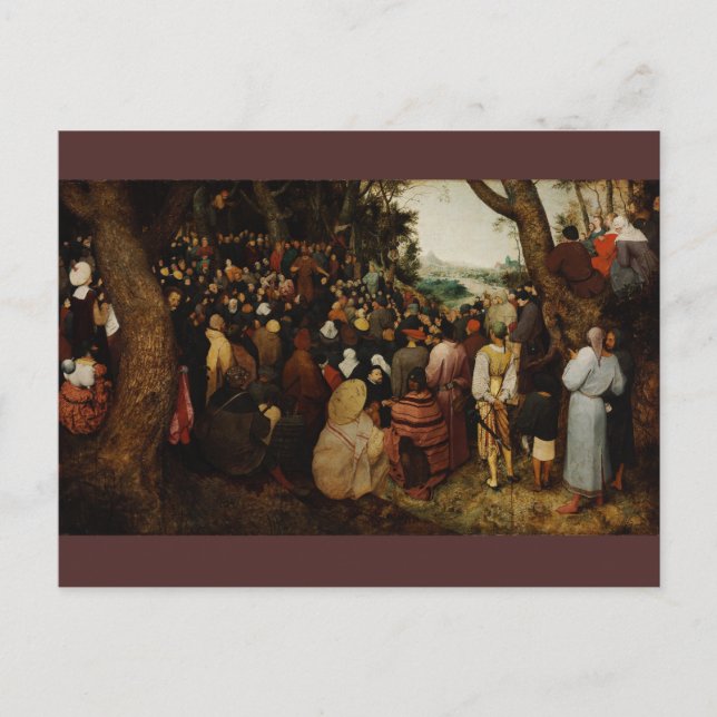 Sermon of St John the Baptist by Pieter Bruegel Vykort (Framsida)
