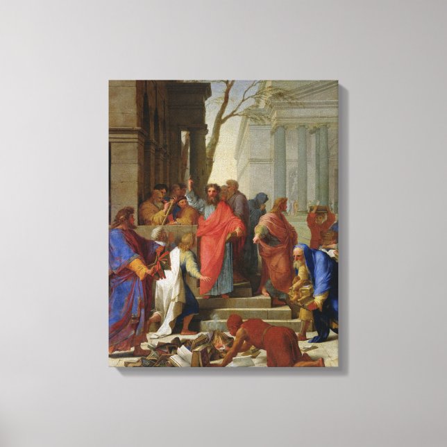 Sermon of St. Paul at Ephesus, 1649 Canvastryck (Framsida)