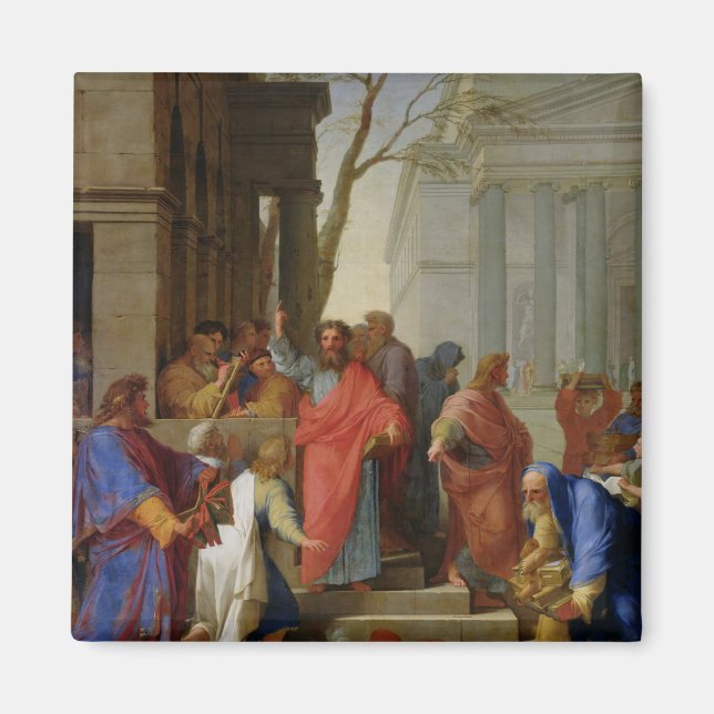 Sermon of St. Paul at Ephesus, 1649 Magnet (Framsidan)