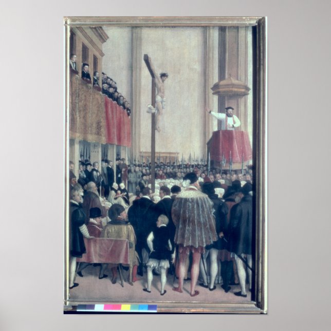 Sermon of the Papal Legate, Cornelius Musso Poster (Framsidan)