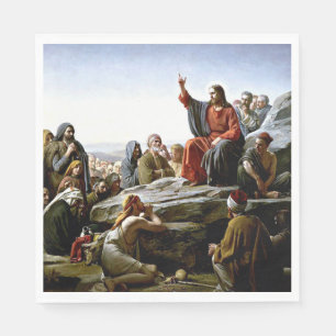 Sermon på berget - Carl Bloch-tavlan Pappersservett
