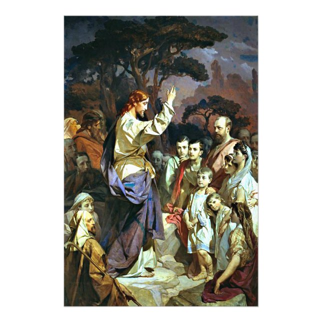 Sermon på berget fototryck (Framsidan)