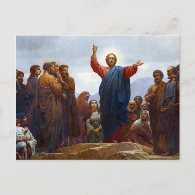 Sermon på berget vykort (Framsida)