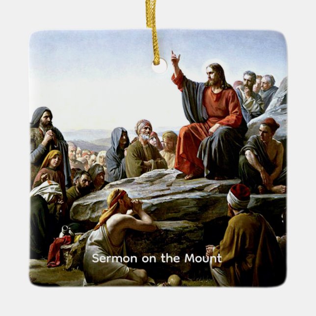 Sermon på Carl Blchs berget Julgransprydnad Keramik (Framsida)