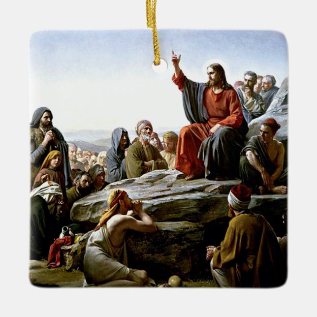 Sermon på Carl Blchs berget Julgransprydnad Keramik (Framsida)