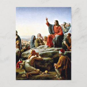 Sermon på monteringskortet vykort