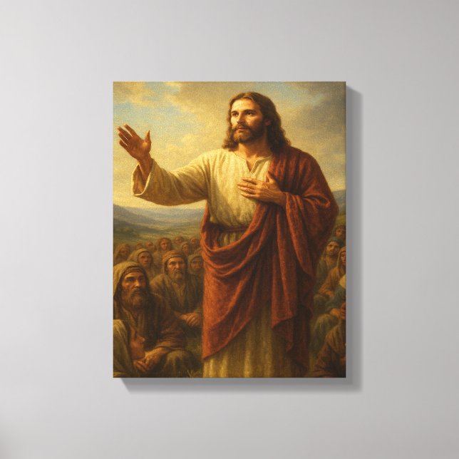 Sermon på Mount™ LDS Canvas Wall Art (Framsida)