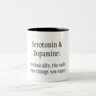 Serotonin- & Dopaminemugg Två-Tonad Mugg