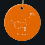 Serotonin Molecule Chemistry Science Coola Julgransprydnad Keramik<br><div class="desc">Serotonin Molecule Chemistry Science Coola</div>